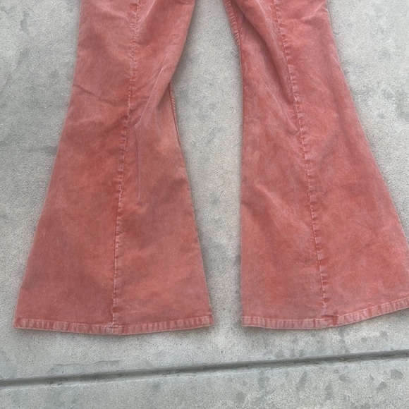 BDG Urban Outfitters Extreme Flare Orange Rust Cord Pants Women's Size 28 - Picture 10 of 10